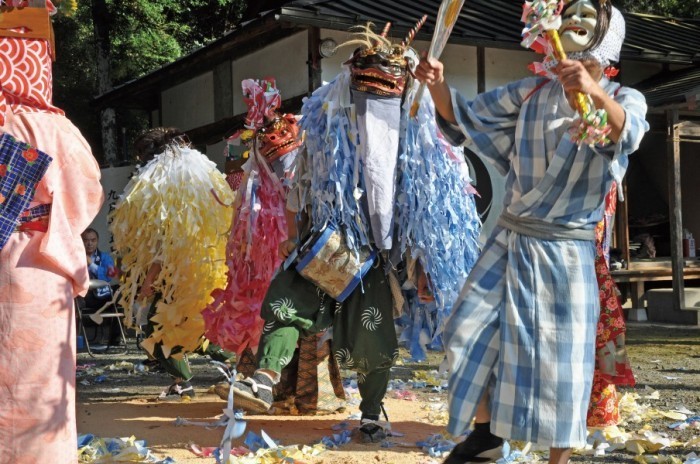 住吉神社の獅子舞