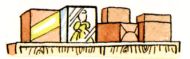 (イラスト)タンスの上に重い物を置かない