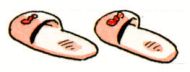 (イラスト)スリッパの用意