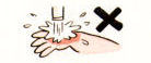 (イラスト)強い水圧を当てない