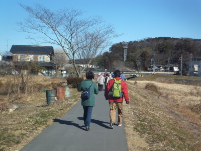 <p>越辺川遊歩道</p>