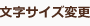 文字サイズ変更