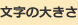 文字の大きさ変更